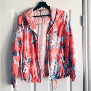 American Eagle | Light Floral Windbreaker
